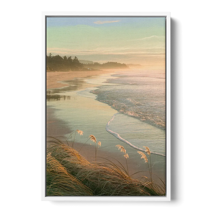Sitka Tranquil Shores - White Frame Canvas