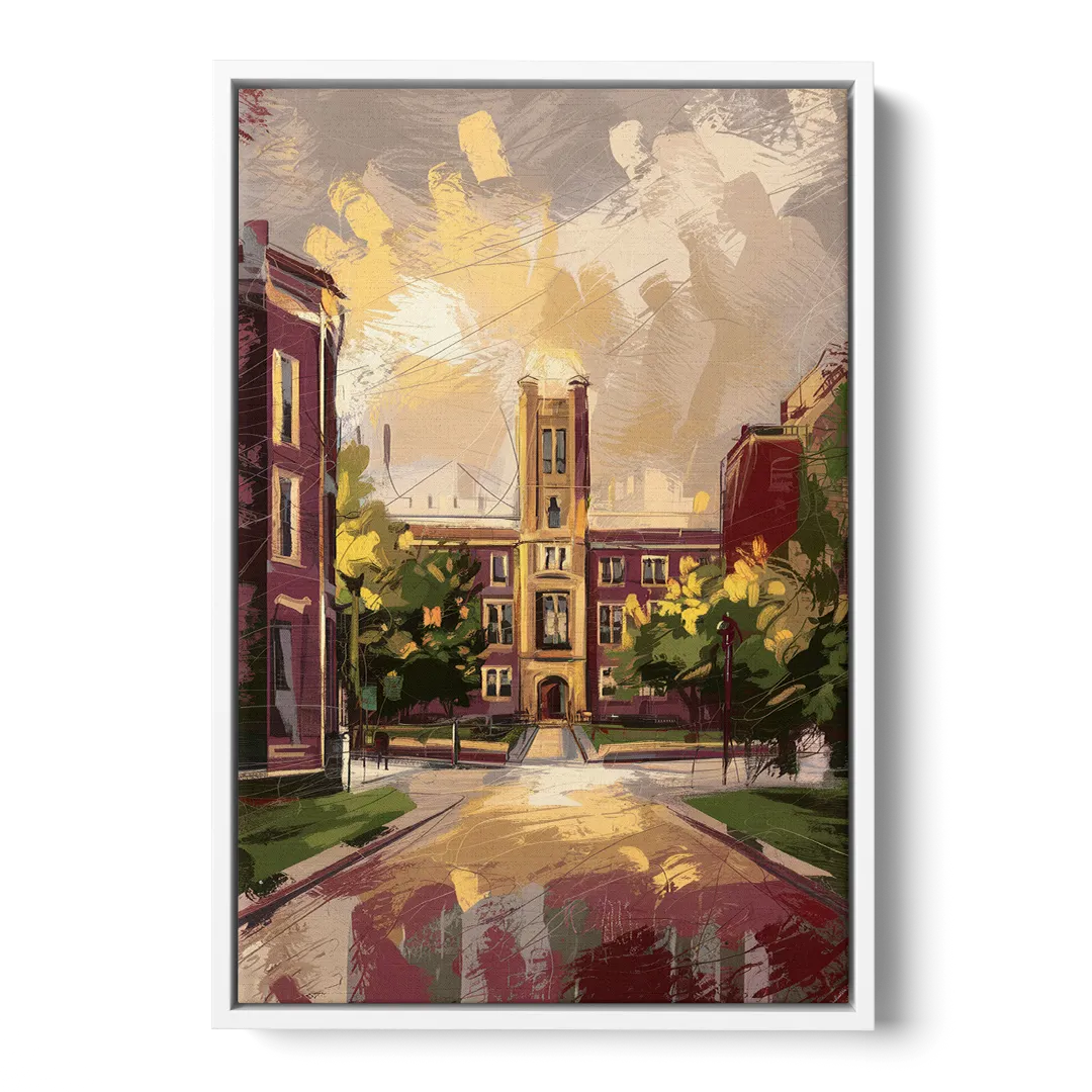 Boston College Eagles Spirit - White Frame Canvas