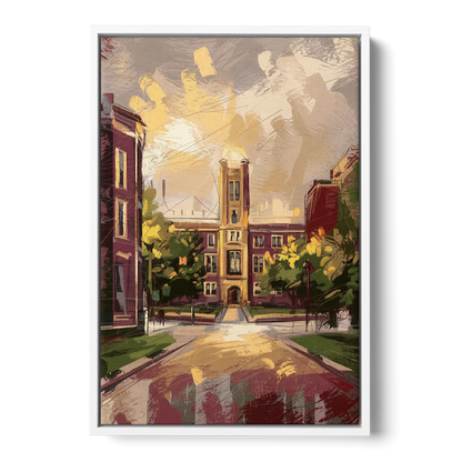 Boston College Eagles Spirit - White Frame Canvas