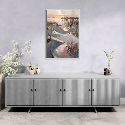 Chesapeake Bay Tranquility - Living Room White Frame Canvas