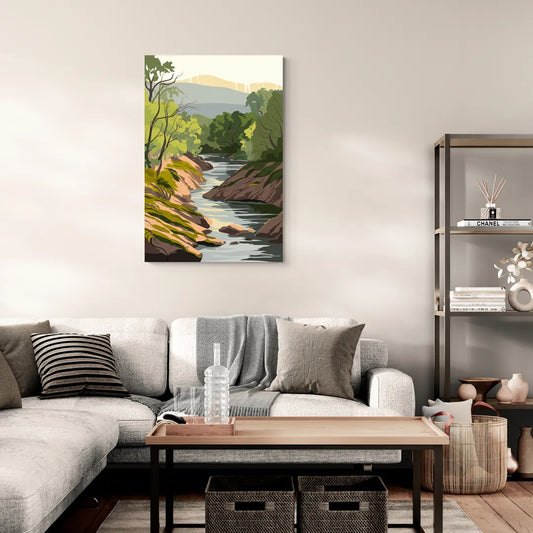 Marietta Chattahoochee River - Canvas Wall Art Living Room