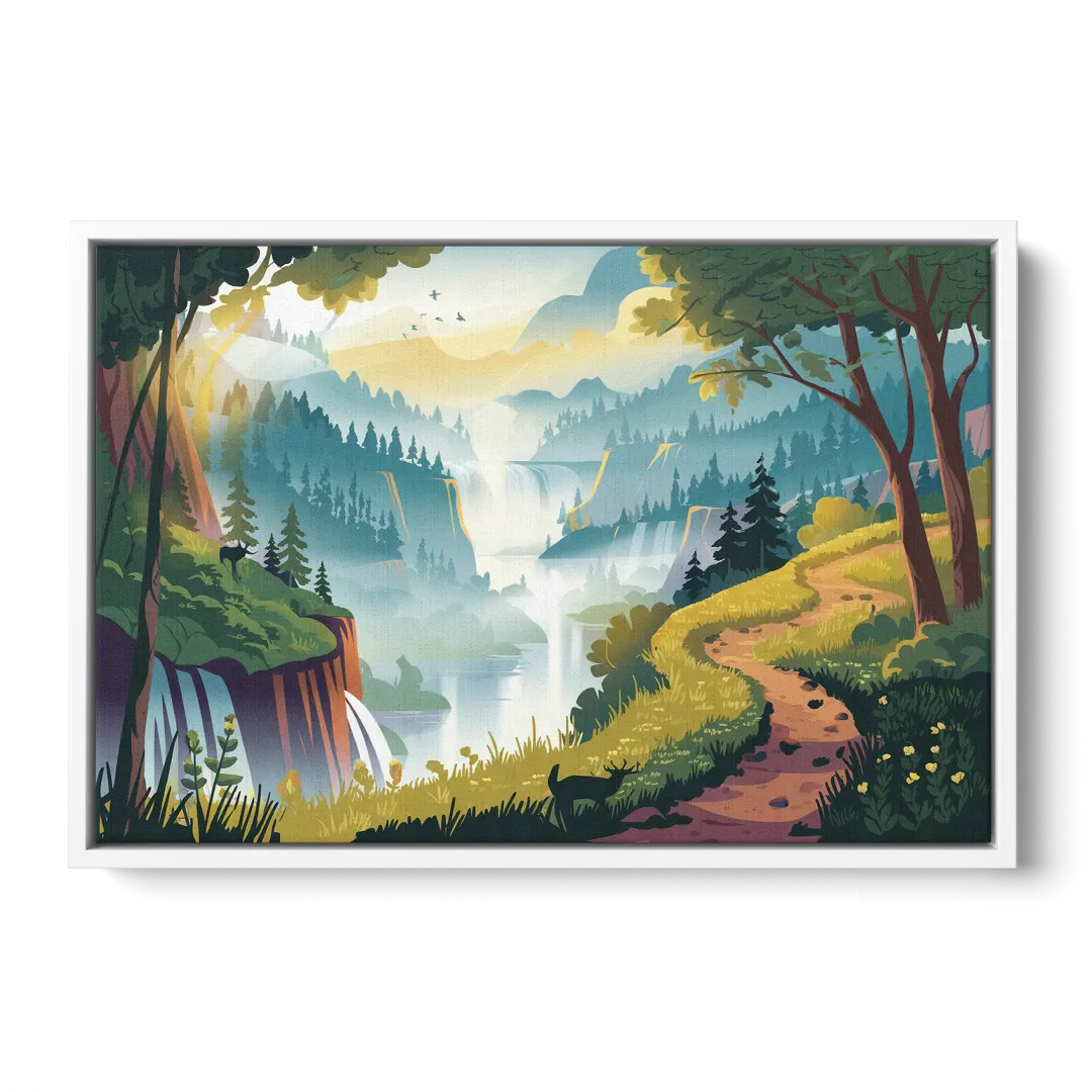 Henderson Scenic Trails - White Frame Canvas