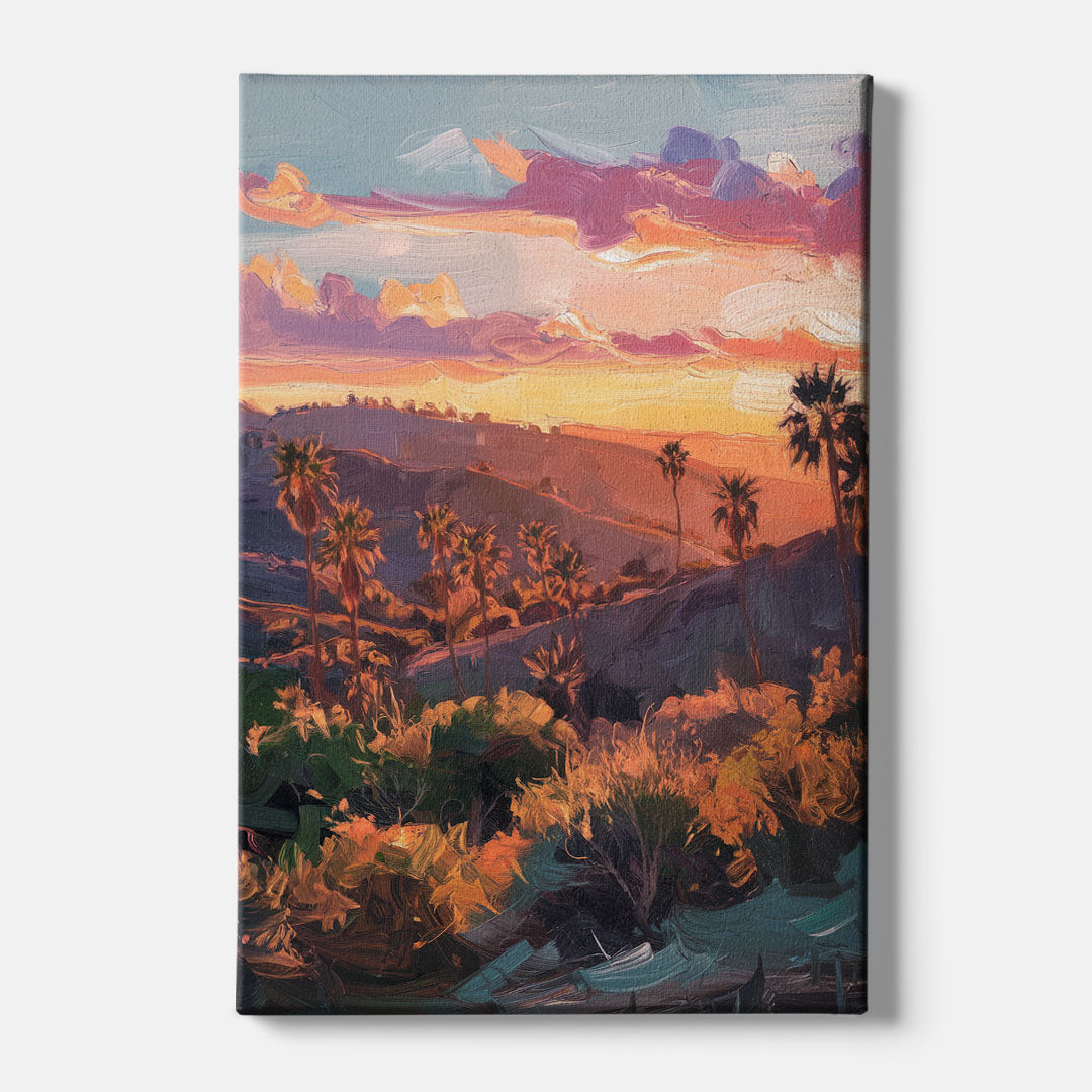Anaheim Sunset Views - Canvas Wall Art