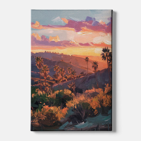 Anaheim Sunset Views - Canvas Wall Art