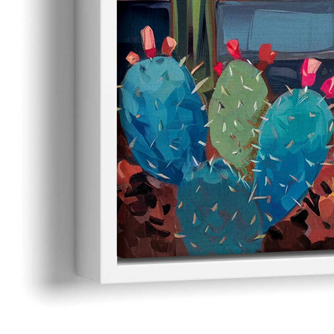 Scottsdale Downtown Vibes - Close-Up White Frame Canvas