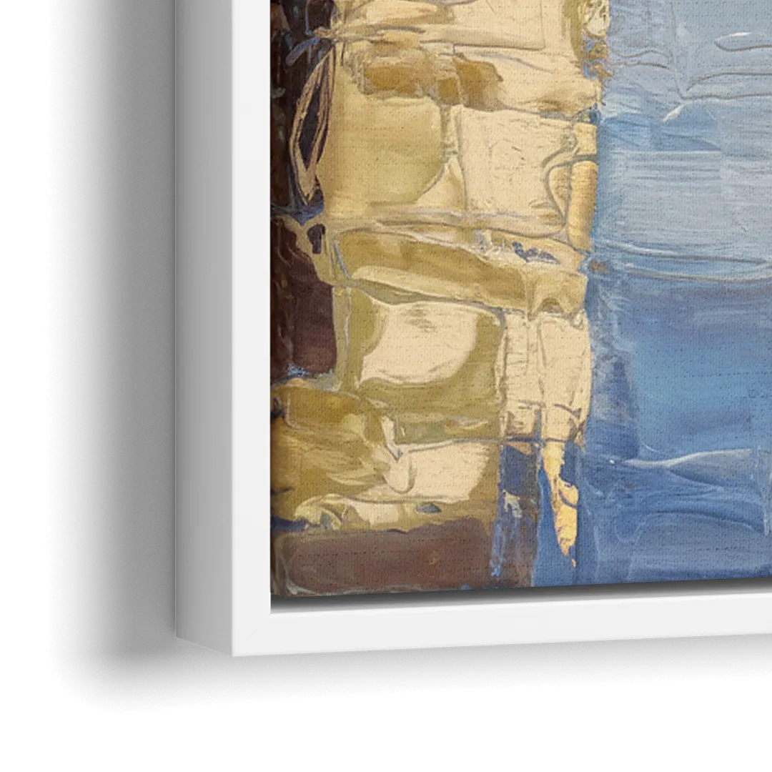 Providence Urban Landscape - Close-Up White Frame Canvas