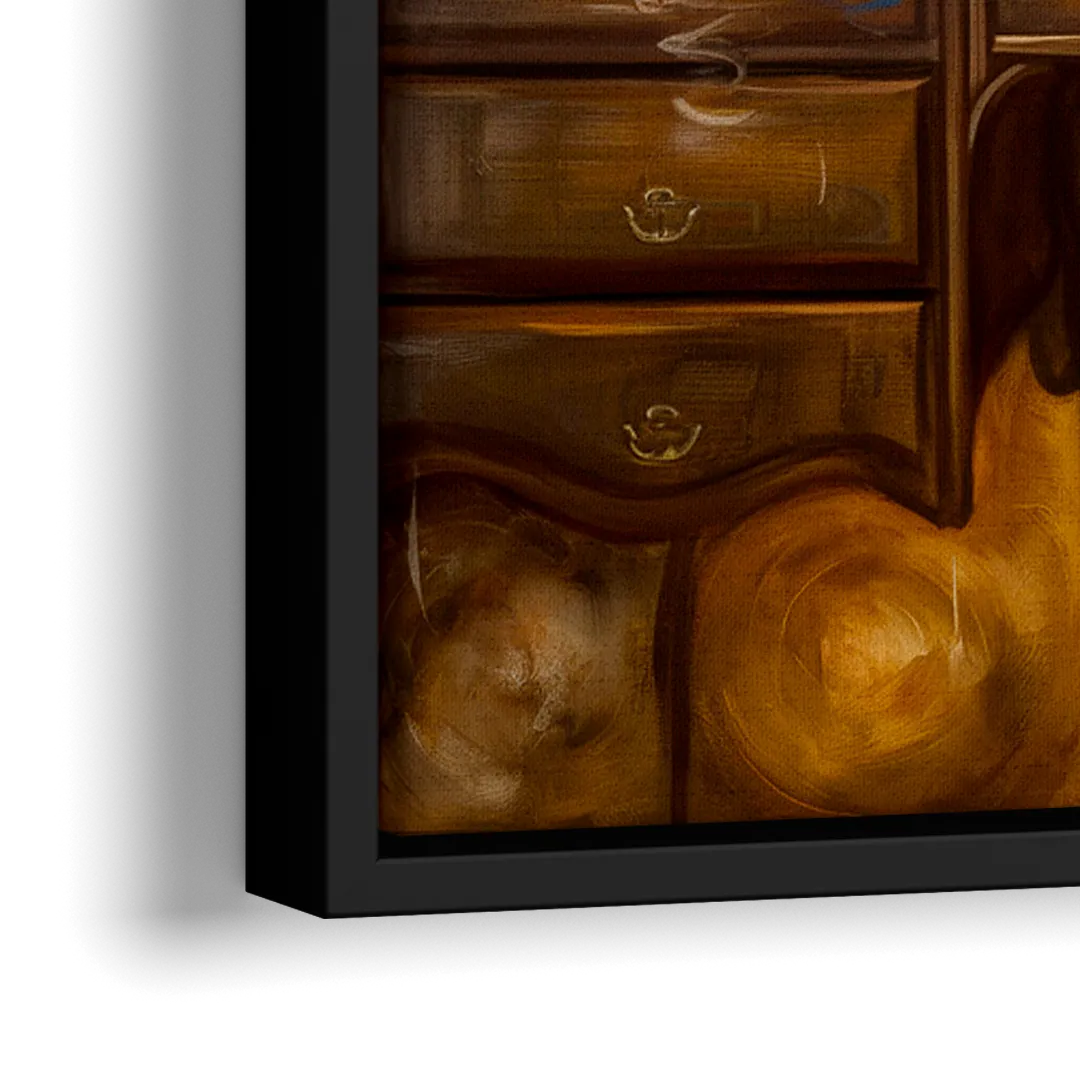 Franklin Timeless Elegance - Close-Up Black Frame Canvas