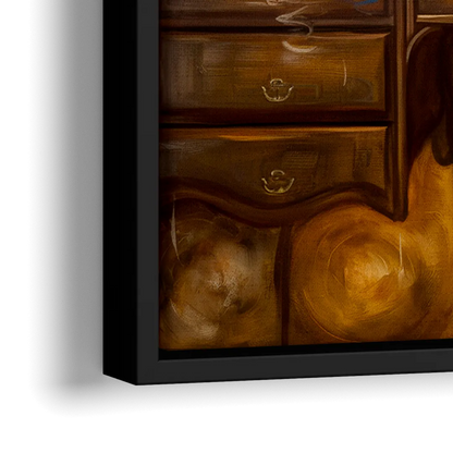 Franklin Timeless Elegance - Close-Up Black Frame Canvas