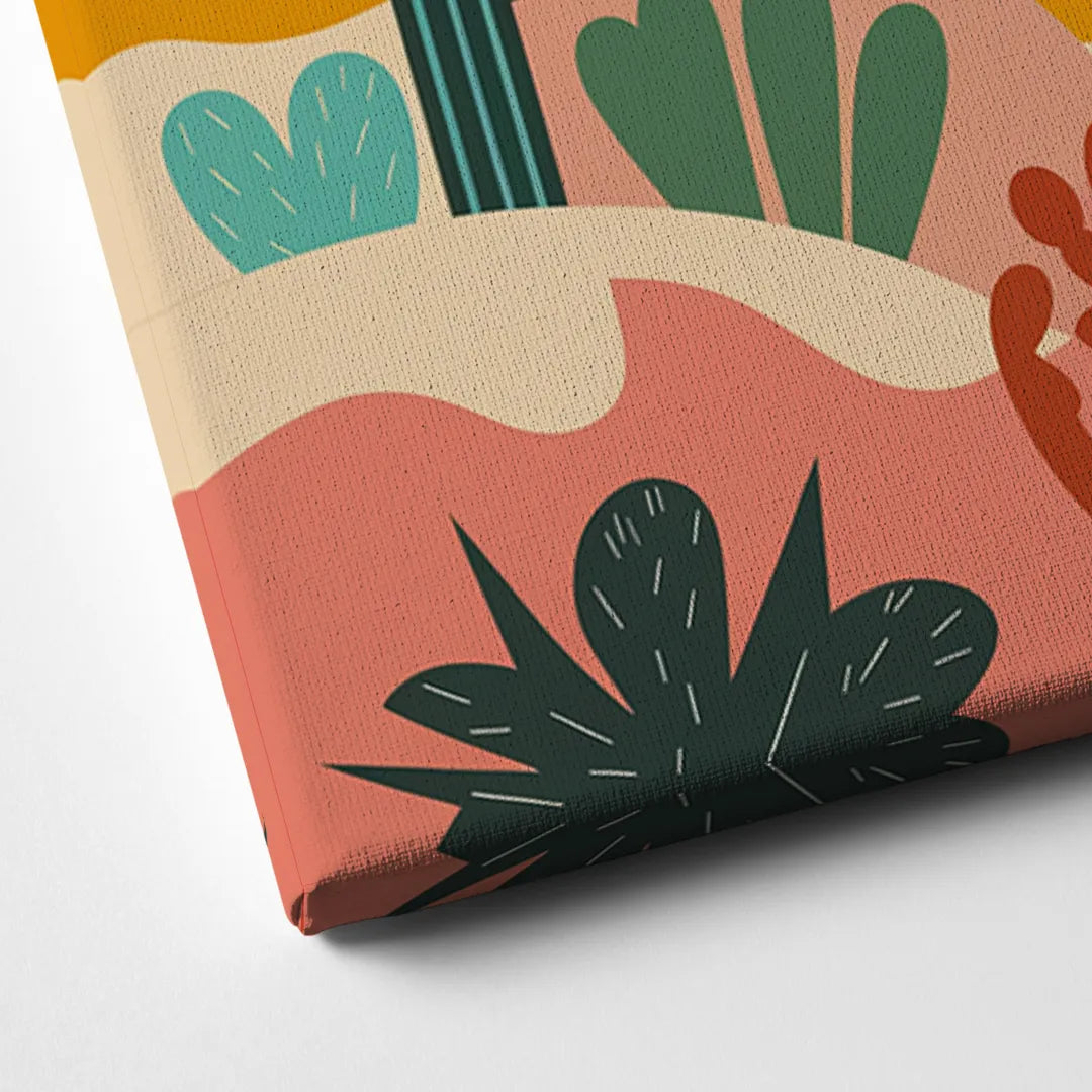Albuquerque Southwest Colors Canvas Close Up