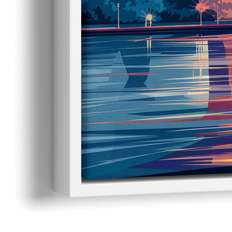 Atlanta Street Photography - Close-Up White Frame Canvas