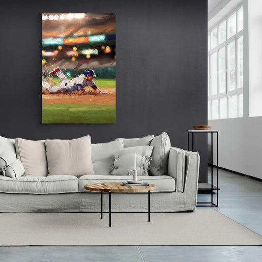 McKinney Baseball Spirit - Canvas Wall Art Living Room