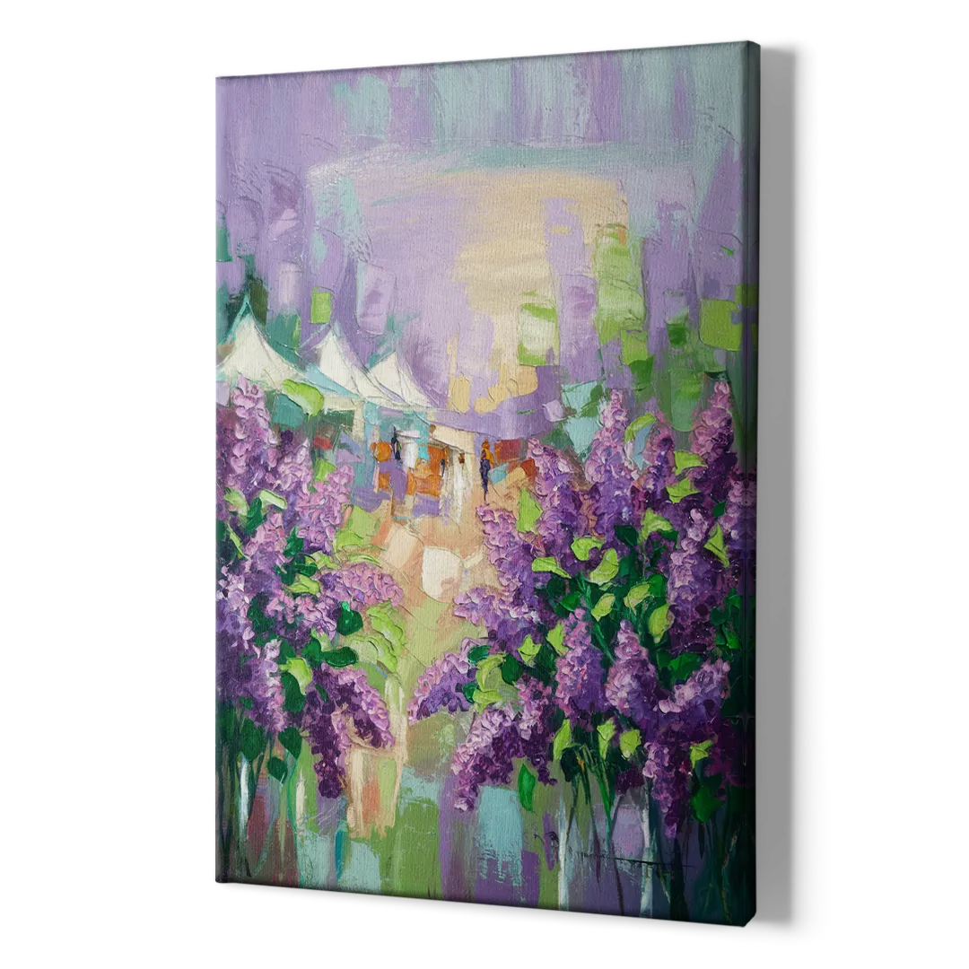 Rochester Lilac Festival Scene - Canvas Print Art Sides