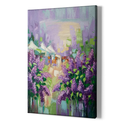 Rochester Lilac Festival Scene - Canvas Print Art Sides