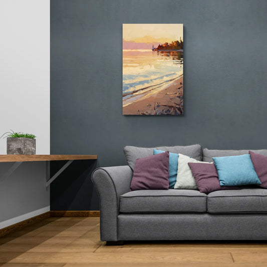 Traverse City Grand Traverse Bay - Canvas Wall Art Living Room