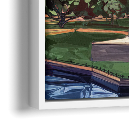 Jersey City Liberty State Park - Close-Up White Frame Canvas