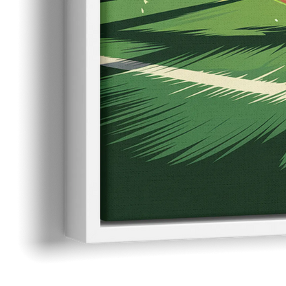 Atlanta United Soccer Action - Close-Up White Frame Canvas