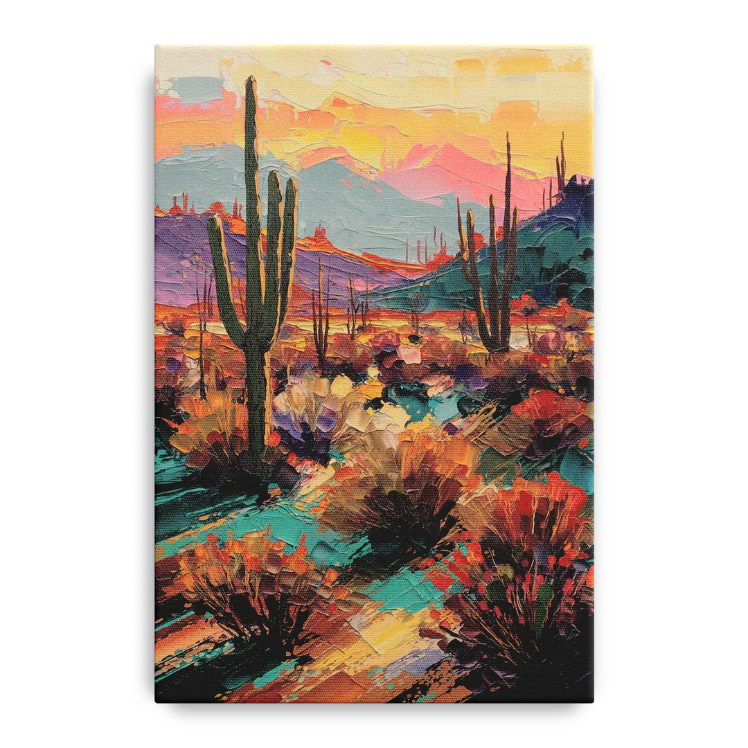Tucson Sonoran Desert - Canvas Wall Art