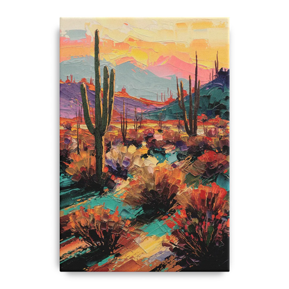 Tucson Sonoran Desert - Canvas Wall Art