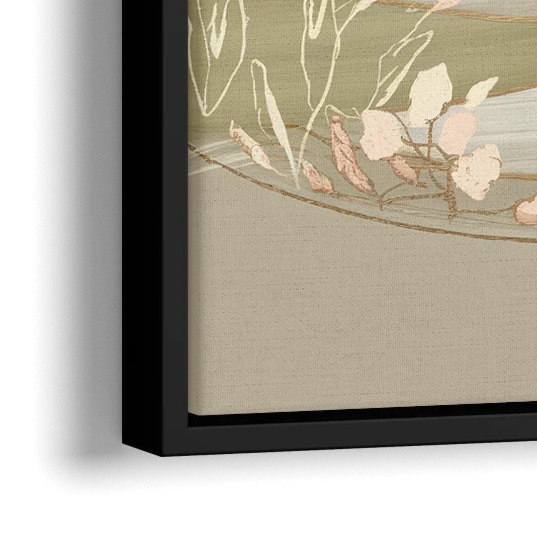 Glendale Rustic Elegance - Close-Up Black Frame Canvas