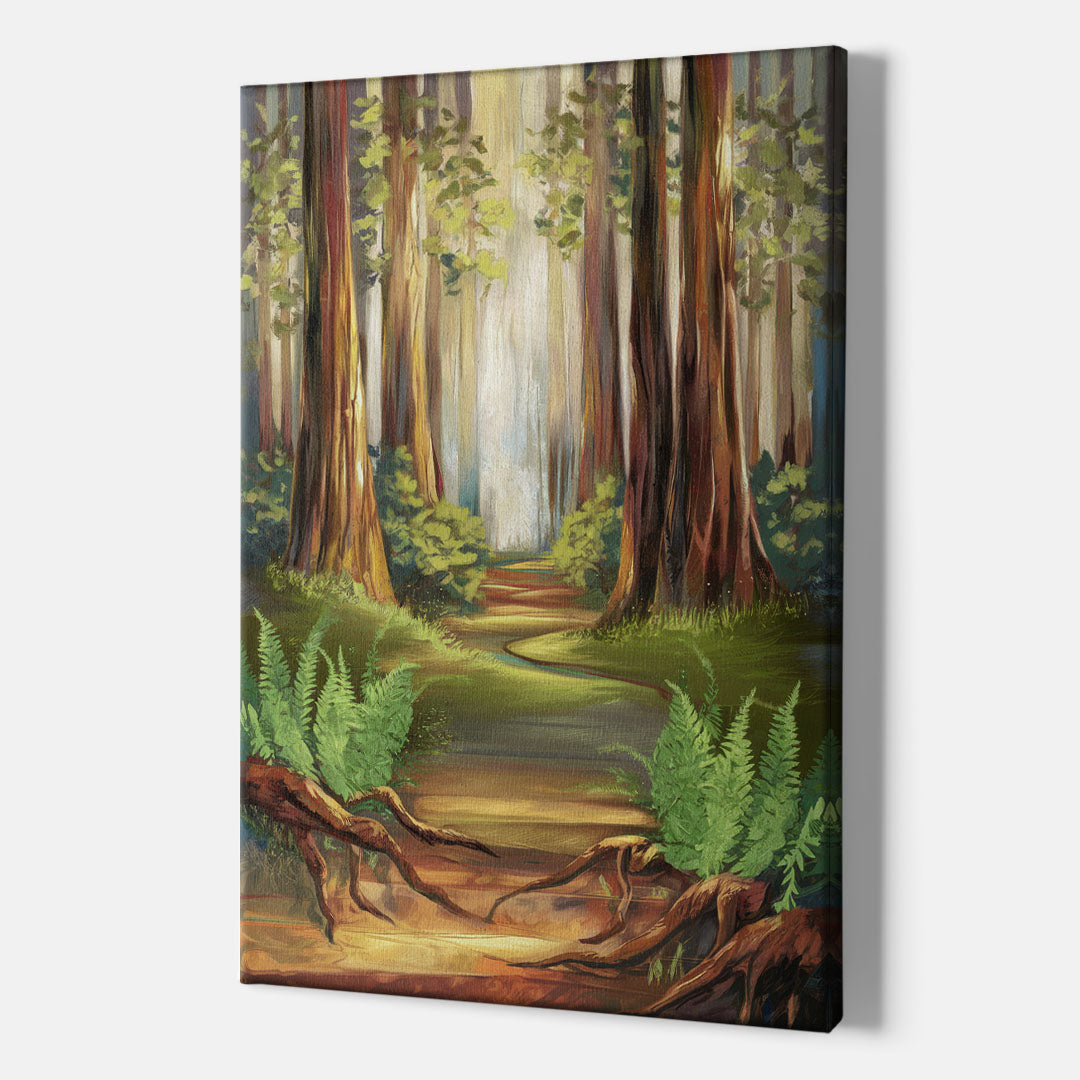 Big Sur Redwood Forest - Canvas Wall Art Indoor