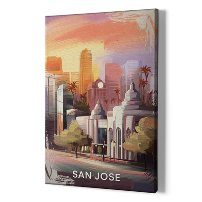 San Jose Architectural Beauty - Canvas Print Art Sides