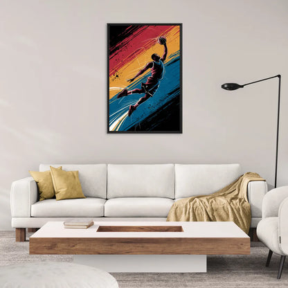 Irving Basketball Dreams - Living Room Black Frame Canvas