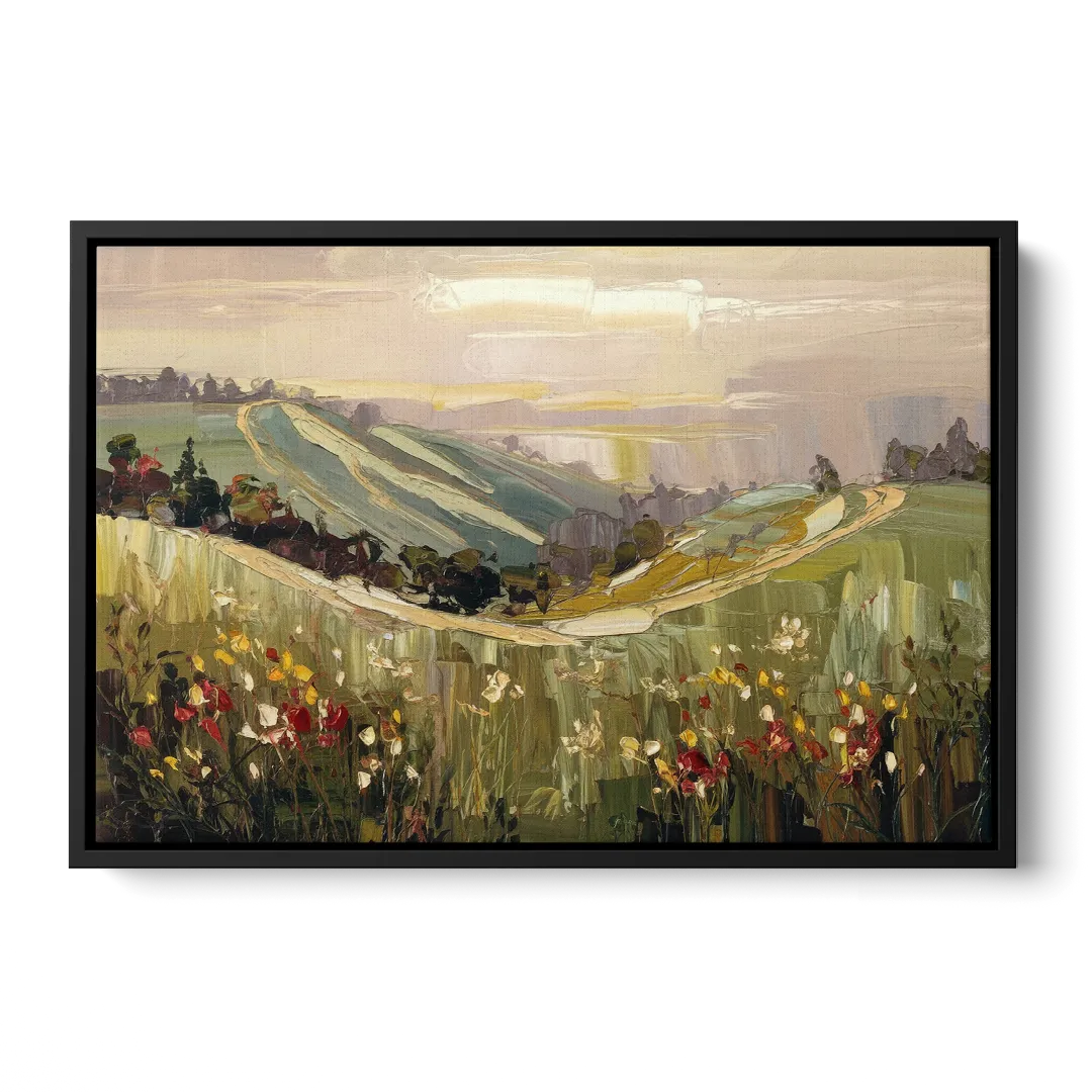 Dunedin Scenic Hills - Black Frame Canvas