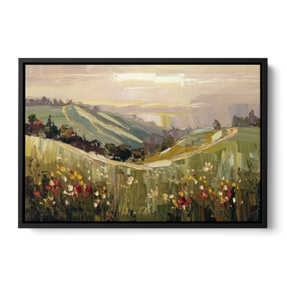 Dunedin Scenic Hills - Black Frame Canvas
