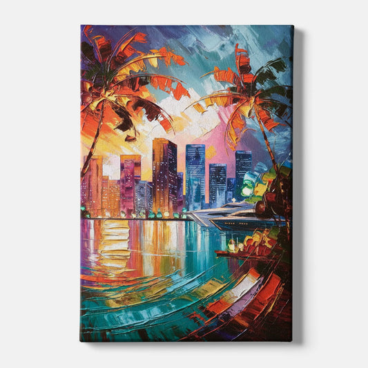 Miami Bayside Beauty - Canvas Wall Art