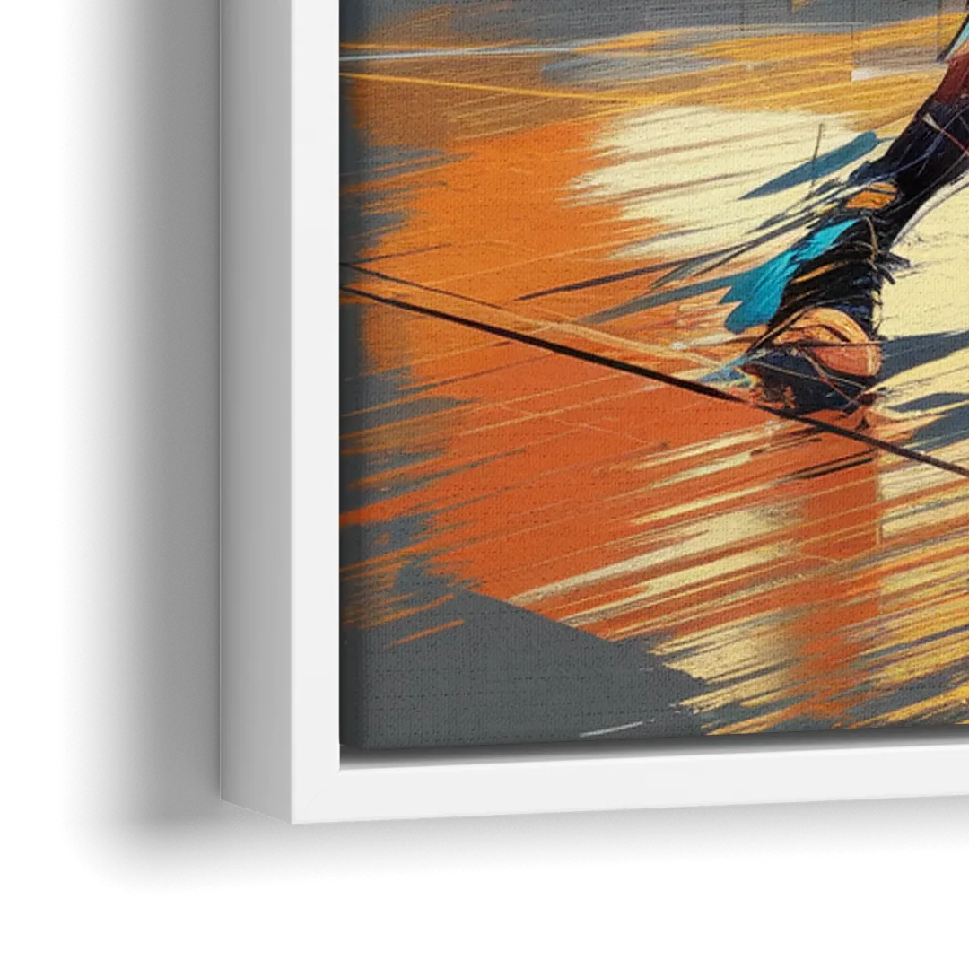 Irving Basketball Legacy - Close-Up White Frame Canvas