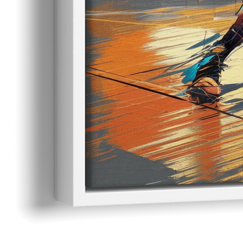 Irving Basketball Legacy - Close-Up White Frame Canvas