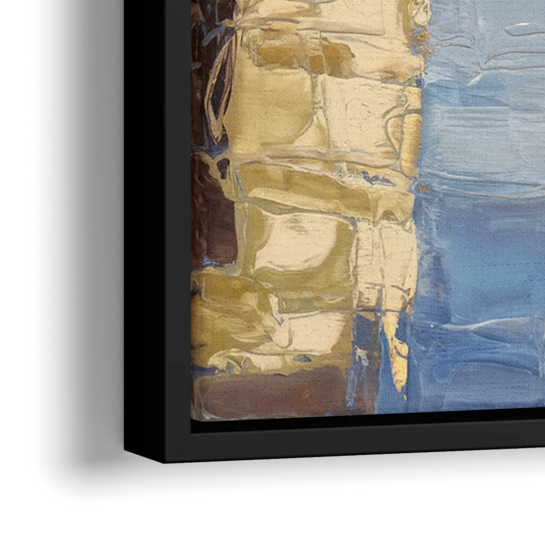 Providence Urban Landscape - Close-Up Black Frame Canvas