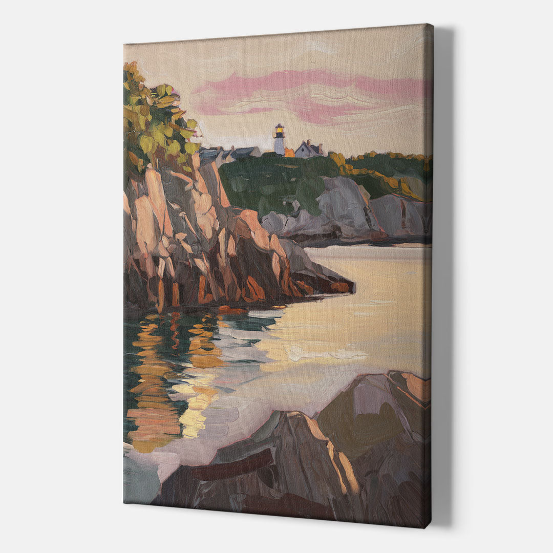 Bar Harbor Scenic Coastline - Canvas Wall Art Indoor