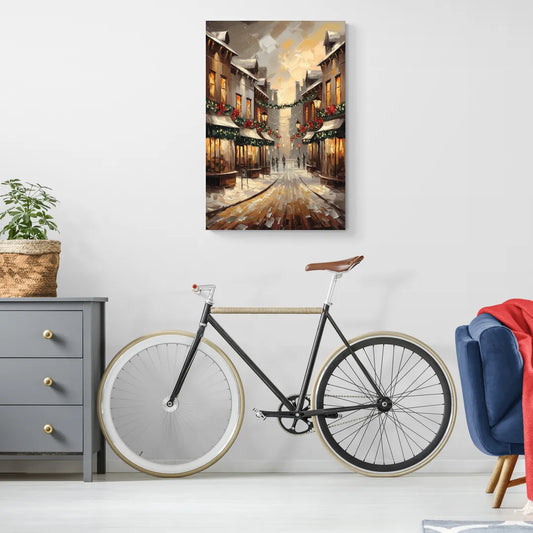 Garland Historic Downtown - Canvas Wall Art Living Room