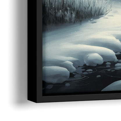 Ashland Winter Wonderland - Close-Up Black Frame Canvas