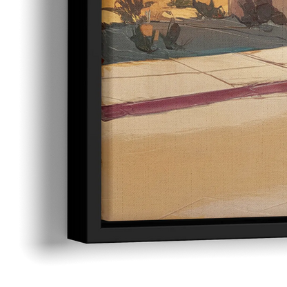Marfa Roadside Charm - Close-Up Black Frame Canvas