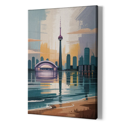 Toronto Waterfront - Canvas Print Art Sides