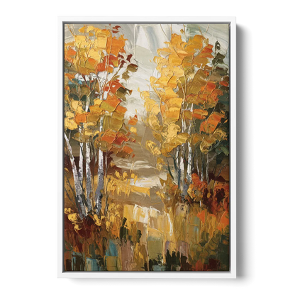 Vail Aspen Forest - White Frame Canvas