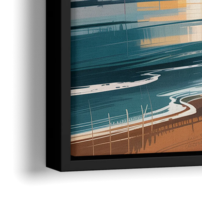 Toronto Waterfront - Close-Up Black Frame Canvas