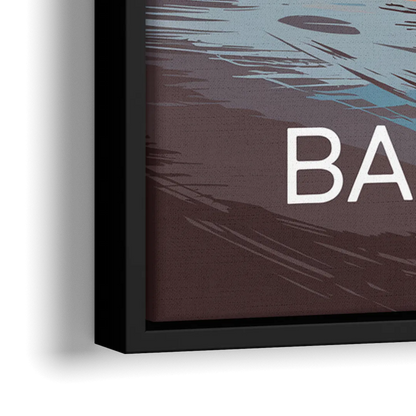 Bandon Coastal Sunset - Close-Up Black Frame Canvas