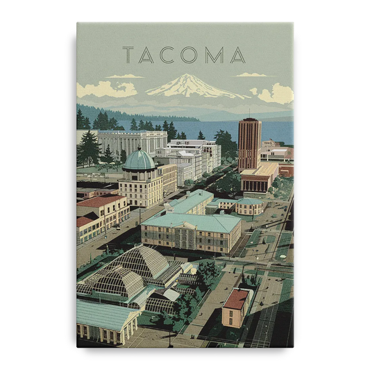 Tacoma Historic Landmarks - Canvas Wall Art