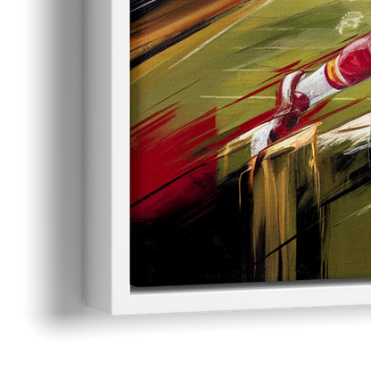Kansas City Chiefs Game Day - Close-Up White Frame Canvas