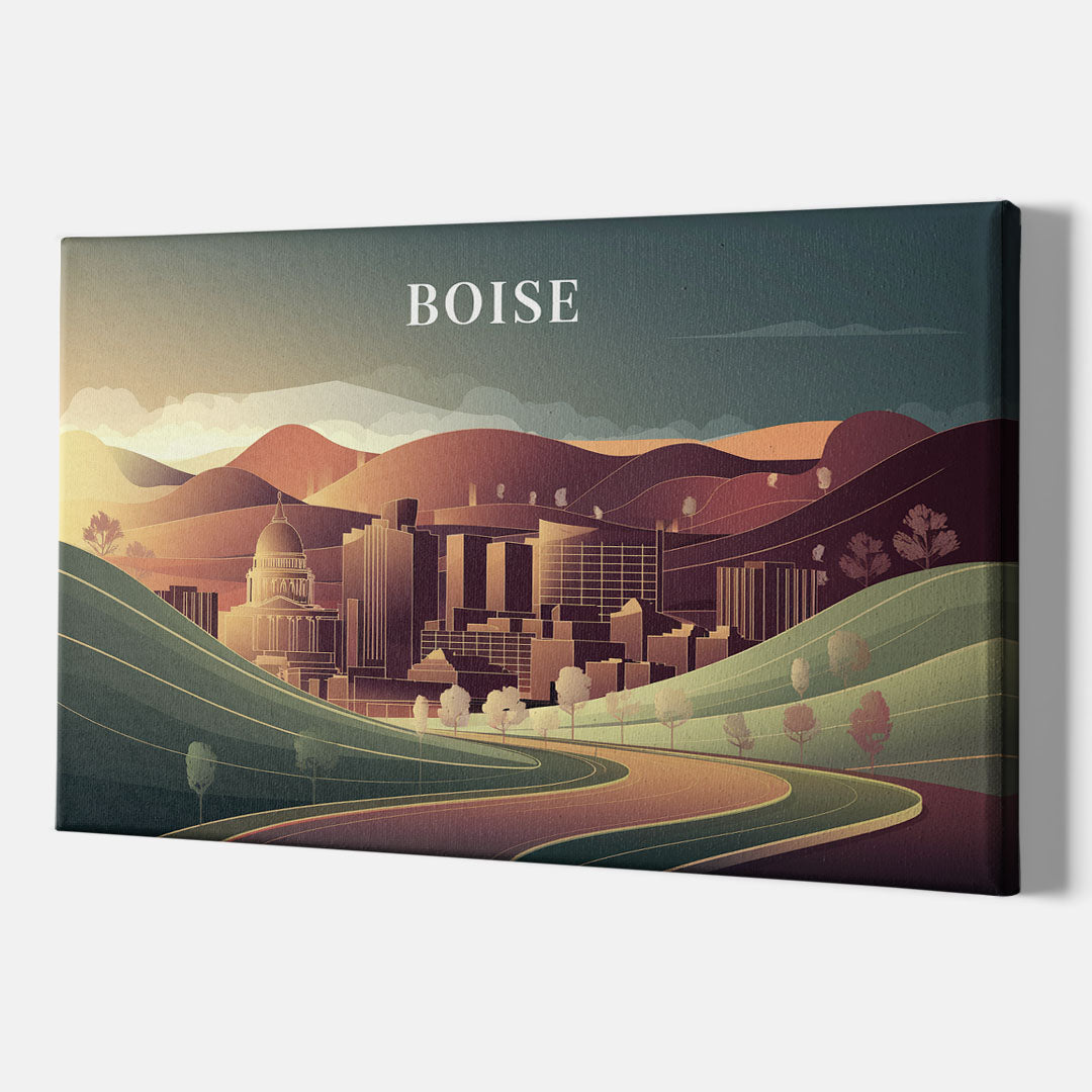 Boise Foothills Landscape - Canvas Wall Art Indoor
