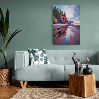 Red Sand Shores - Canvas Wall Art Living Room