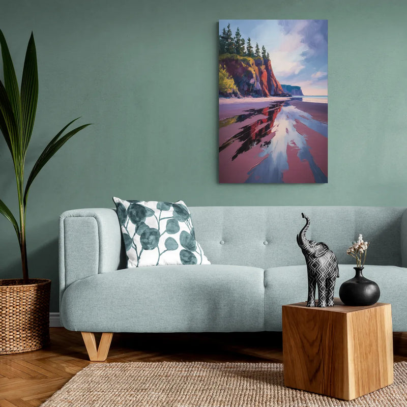 Red Sand Shores - Canvas Wall Art Living Room