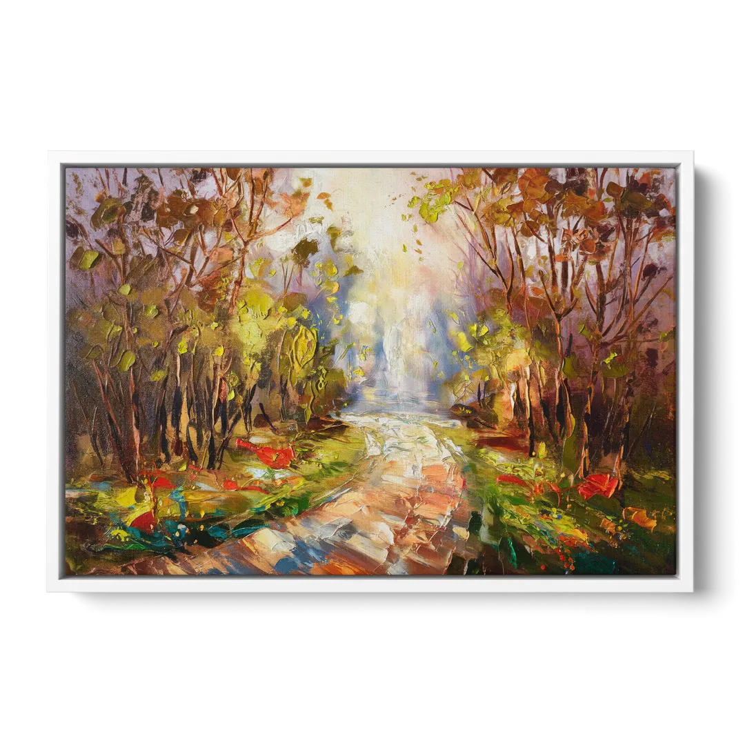 Fayetteville Nature Escape - White Frame Canvas