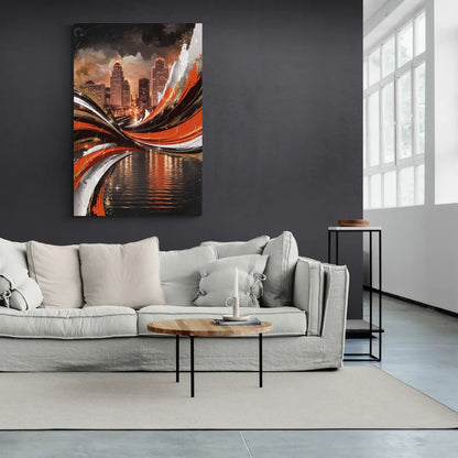 Cincinnati Bengals Championship Parade - Canvas Wall Art Living Room