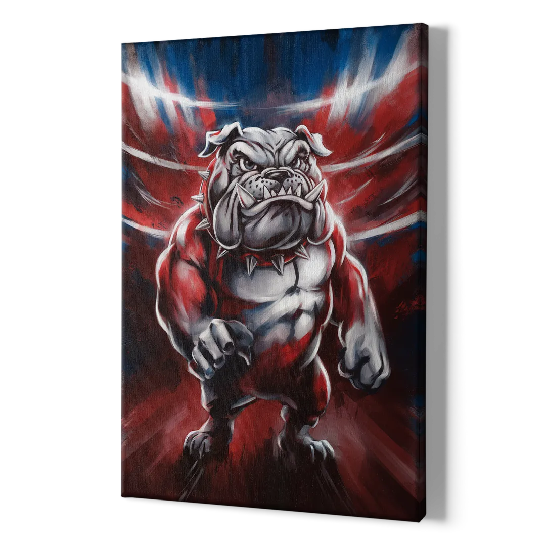 Fresno Bulldogs Legacy - Canvas Print Art Sides