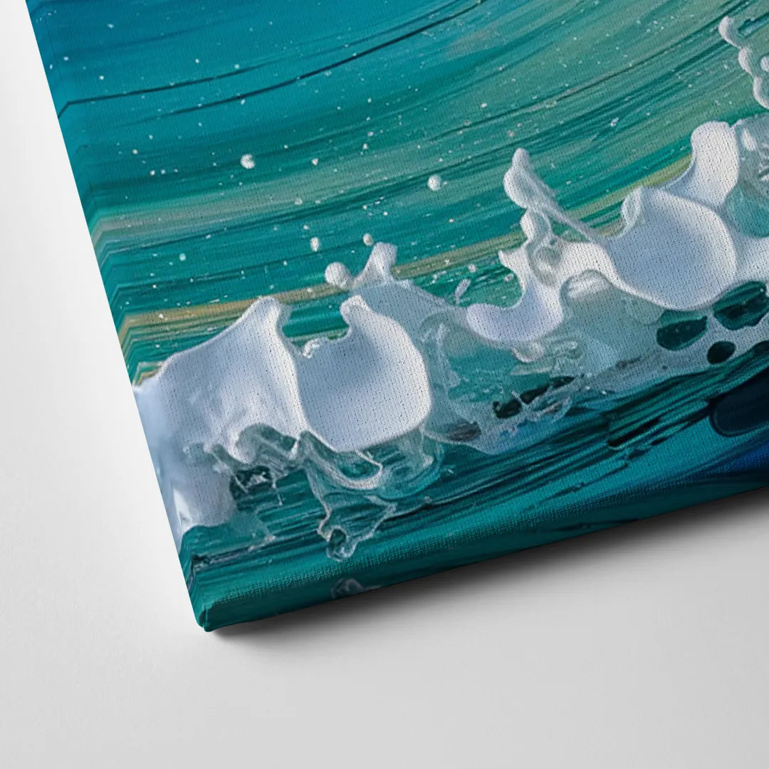 San Diego Ocean Waves Canvas Close Up