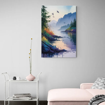 Vancouver Island Mist - Canvas Wall Art Living Room